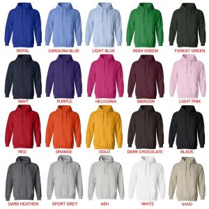 hoodie color chart - JoJo's Bizarre Adventure Merch