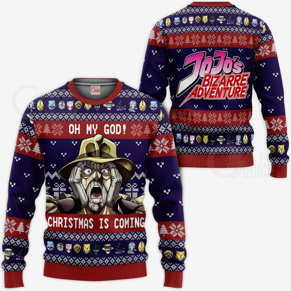 1103 AOP Jojo Joseph Josestar Ugly Sweater VA 3 MK sweatshirt F 2BB - JoJo's Bizarre Adventure Store