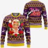 1104 AOP Jojo Characters Ugly Xmas VA Giorno Giovanna 3 MK sweatshirt F 2BB - JoJo's Bizarre Adventure Store