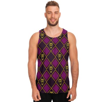 64baf7d6597aae0ed1e3221219a3dfb2 tankTop male front - JoJo's Bizarre Adventure Store