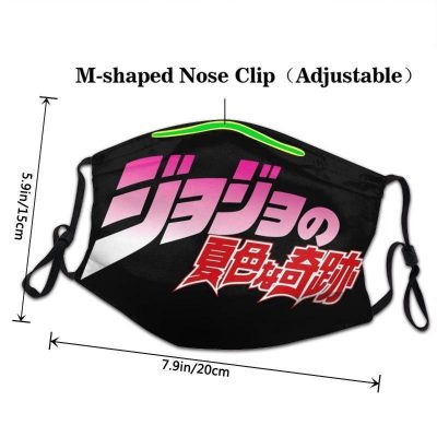JoJo sBizarreAdventureLogoFaceMaskAdjustable d5885a67 c50e 4d62 87f8 aba91fcff615 - JoJo's Bizarre Adventure Store