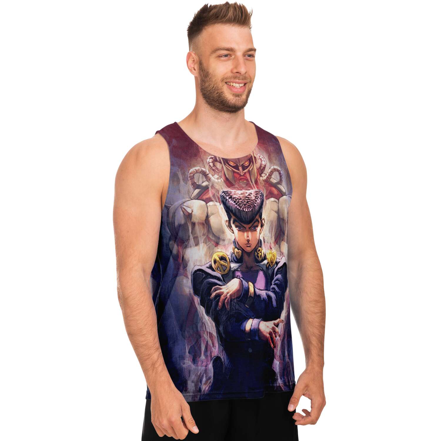 a84d8bbf550704a04f23413b374be71c tankTop male left - JoJo's Bizarre Adventure Store