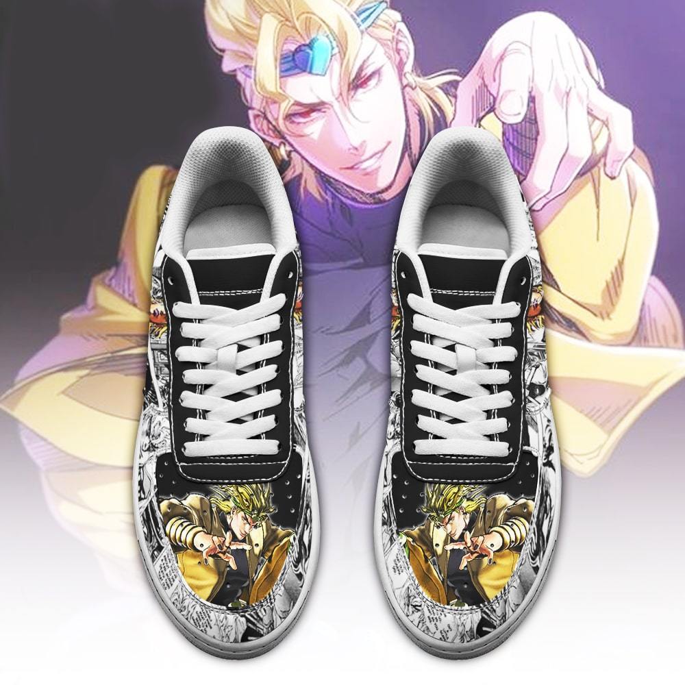 dio brando air force sneakers manga style jojos anime shoes fan gift pt06 gearanime 2 - JoJo's Bizarre Adventure Store