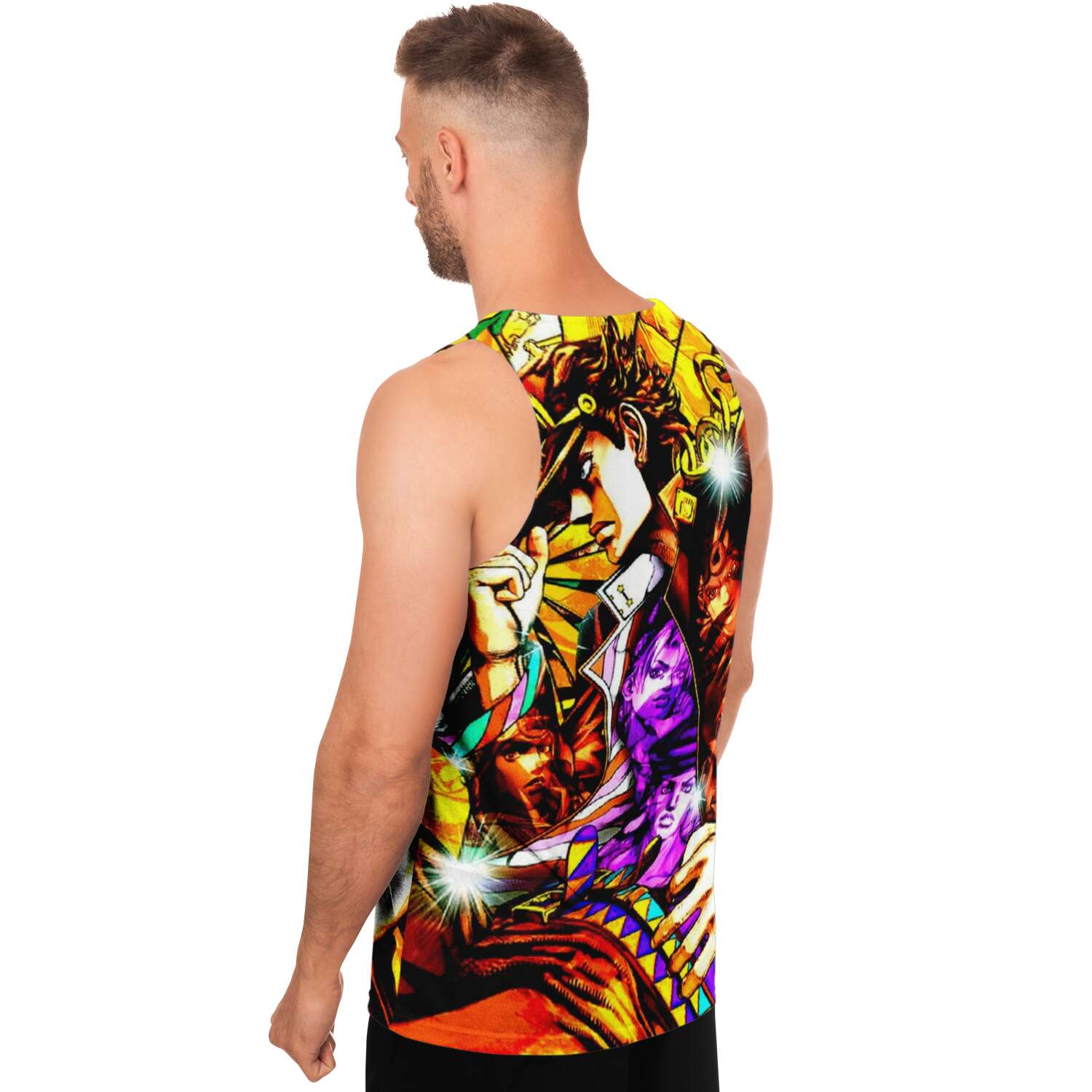 e7d605fb859e761ddd35bac07916684f tankTop male right - JoJo's Bizarre Adventure Store