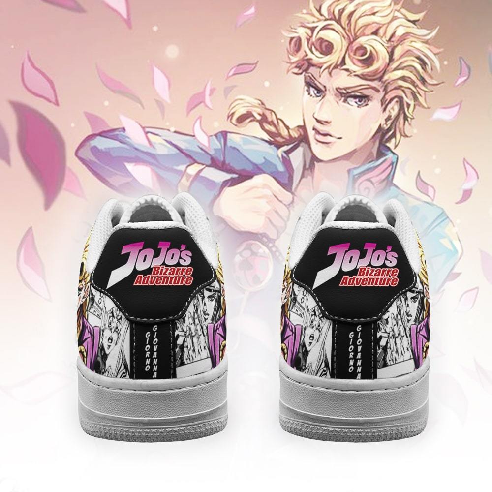 giorno giovanna air force sneakers manga style jojos anime shoes fan gift pt06 gearanime 3 - JoJo's Bizarre Adventure Store