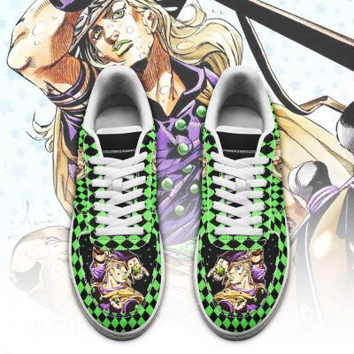 gyro zeppeli air force sneakers custom jojos anime shoes fan gift idea pt06 gearanime 2 - JoJo's Bizarre Adventure Store