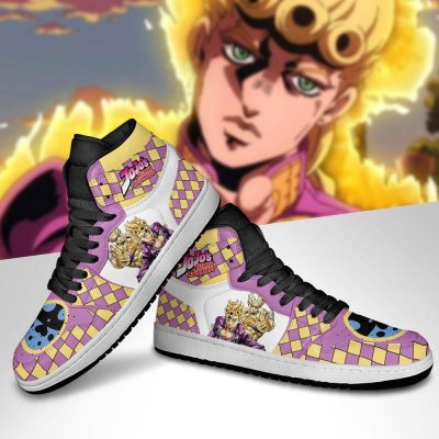 jojos bizarre adventure jordan sneakers giorno giovanna anime shoes gearanime 4 - JoJo's Bizarre Adventure Store
