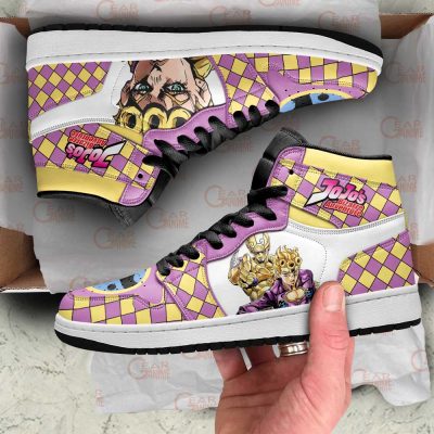 jojos bizarre adventure jordan sneakers giorno giovanna anime shoes gearanime - JoJo's Bizarre Adventure Store