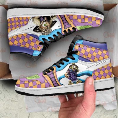 jojos bizarre adventure jordan sneakers gyro zeppeli anime shoes gearanime - JoJo's Bizarre Adventure Store
