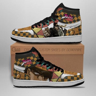 jojos bizarre adventure jordan sneakers jotaro kujo anime shoes gearanime 2 - JoJo's Bizarre Adventure Store
