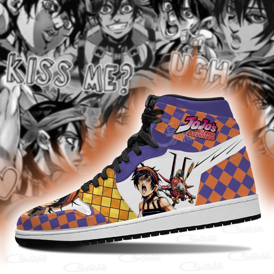 jojos bizarre adventure jordan sneakers narancia ghirga anime shoes gearanime 3 - JoJo's Bizarre Adventure Store