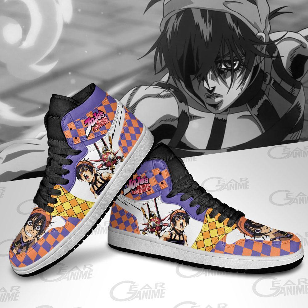jojos bizarre adventure jordan sneakers narancia ghirga anime shoes gearanime 4 - JoJo's Bizarre Adventure Store