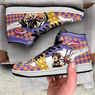 jojos bizarre adventure jordan sneakers narancia ghirga anime shoes gearanime 5 - JoJo's Bizarre Adventure Store