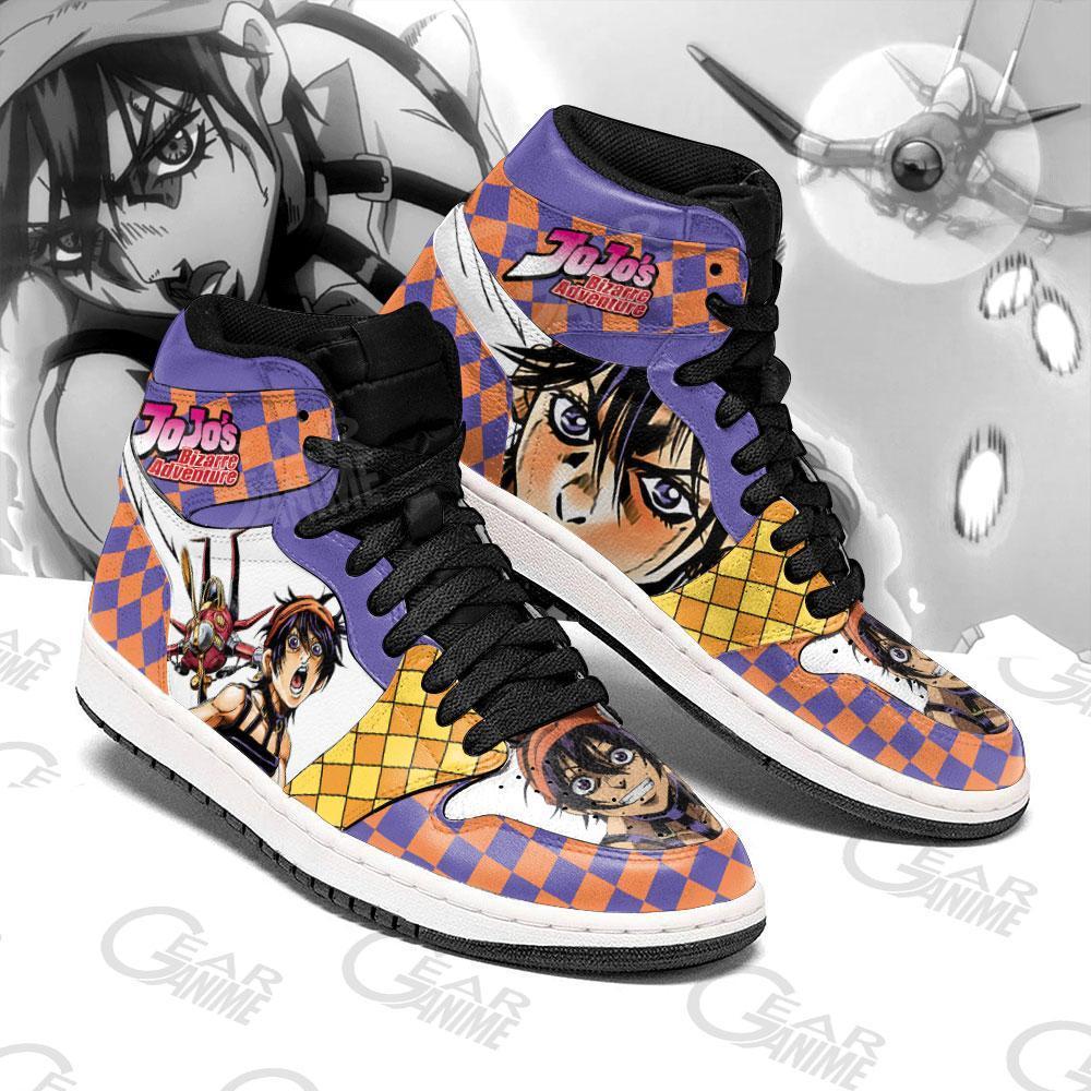 jojos bizarre adventure jordan sneakers narancia ghirga anime shoes gearanime - JoJo's Bizarre Adventure Store