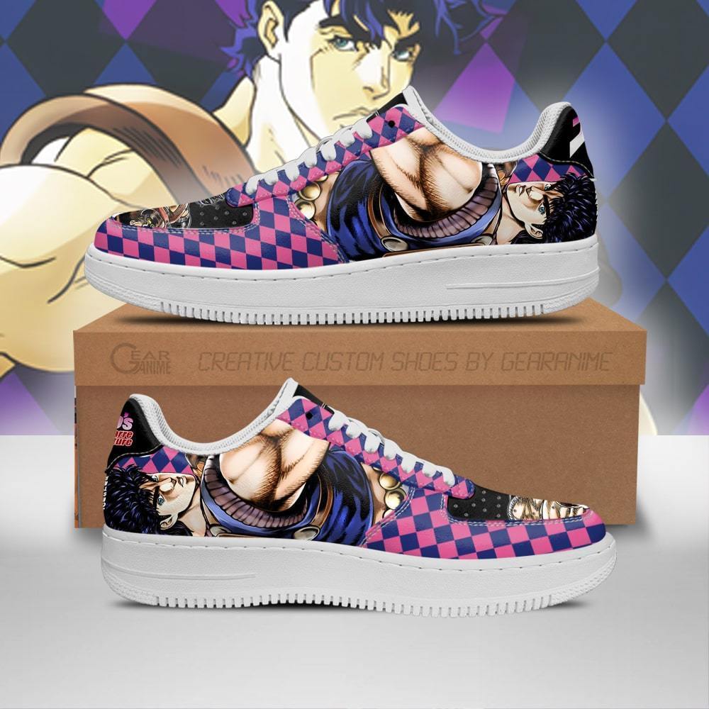jonathan joestar air force sneakers jojo anime shoes fan gift idea pt06 gearanime - JoJo's Bizarre Adventure Store