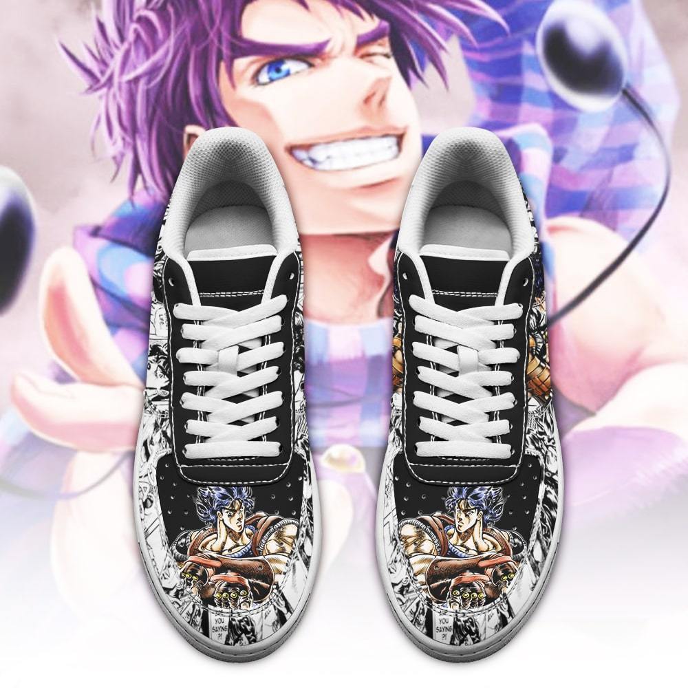 jonathan joestar air force sneakers manga style jojos anime shoes fan gift pt06 gearanime 2 - JoJo's Bizarre Adventure Store