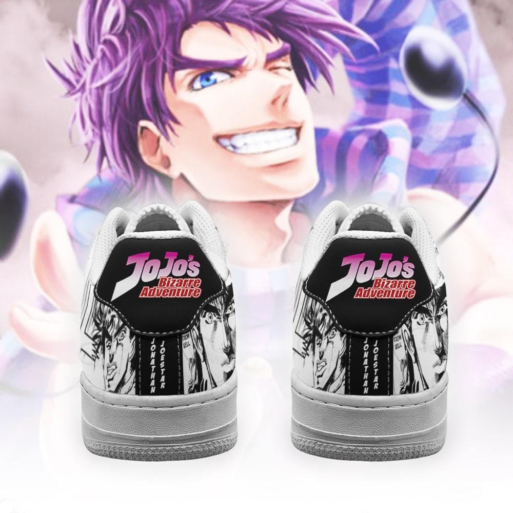 jonathan joestar air force sneakers manga style jojos anime shoes fan gift pt06 gearanime 3 - JoJo's Bizarre Adventure Store