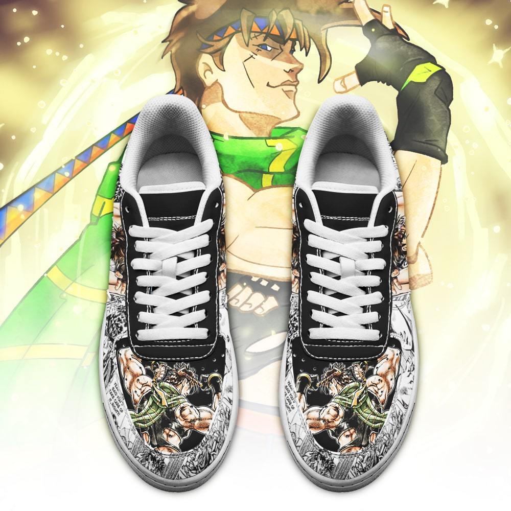 joseph joestar air force sneakers manga style jojos anime shoes fan gift pt06 gearanime 2 - JoJo's Bizarre Adventure Store