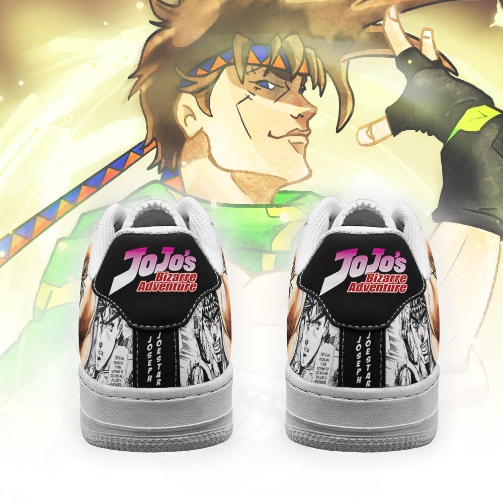 joseph joestar air force sneakers manga style jojos anime shoes fan gift pt06 gearanime 3 - JoJo's Bizarre Adventure Store