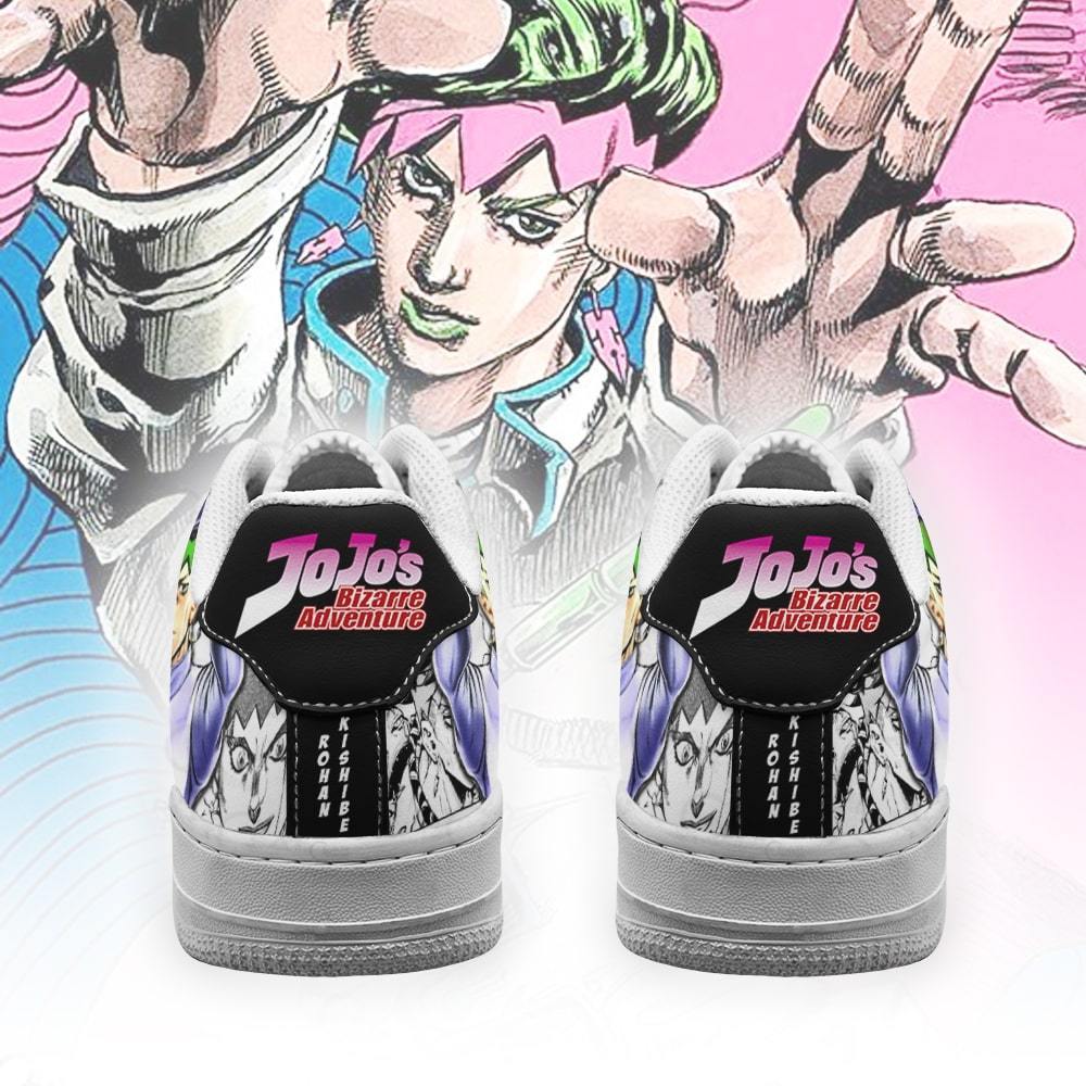 rohan kishibe air force sneakers manga style jojo anime shoes fan gift pt06 gearanime 3 - JoJo's Bizarre Adventure Store