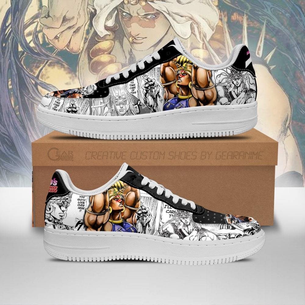 wamuu air force sneakers manga style jojos anime shoes fan gift idea pt06 gearanime - JoJo's Bizarre Adventure Store
