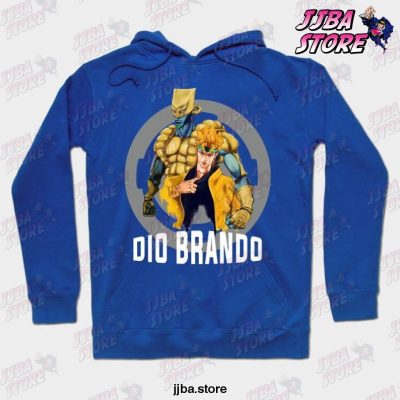 Dio Brando & The World Jojos Bizzare Adventure Hoodie Blue / S