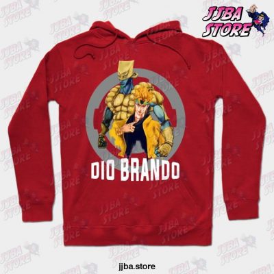 Dio Brando & The World Jojos Bizzare Adventure Hoodie Red / S