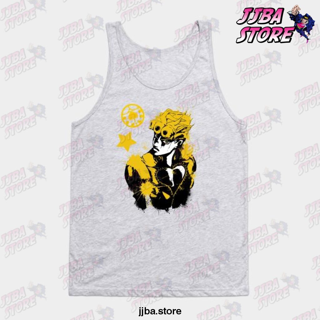 Giorno Jojos Bizarre Adventure Tank Top Gray / S