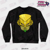 Jjba Za Warudo Face Crewneck Sweatshirt Black / S