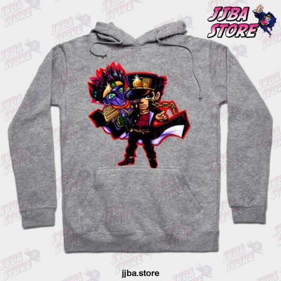 Jojos Bizarre Adventure Jotaro Hoodie Gray / S