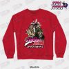 Jojos Bizarre Adventure Stardust Crusaders V1 Crewneck Sweatshirt Red / S