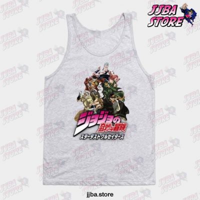 Jojos Bizarre Adventure Stardust Crusaders V1 Tank Top Gray / S