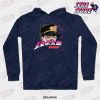 Jotaro Kujoh Jojos Bizzare Adventure Ora Hoodie Navy Blue / S