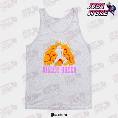 Killer Queen Jojos Bizarre Adventure Tank Top Gray / S