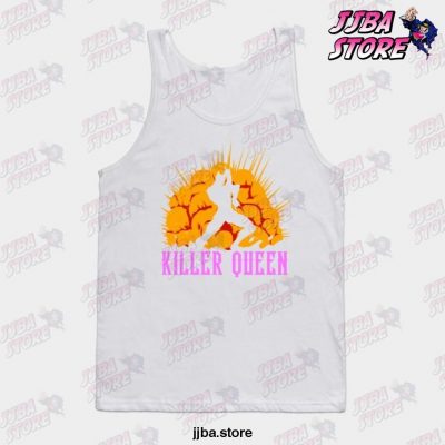 Killer Queen Jojos Bizarre Adventure Tank Top White / S