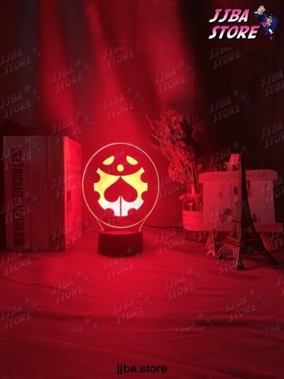 Manga Jojos Bizarre Adventure Logo Design Led Night Light Touch Sensor Colorful Nightlight For Kids