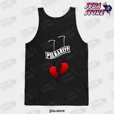 Polnareff Earrings Jojos Bizarre Adventure Tank Top Black / S
