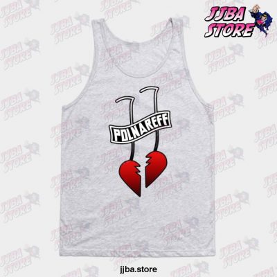 Polnareff Earrings Jojos Bizarre Adventure Tank Top Gray / S