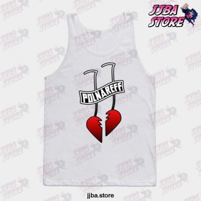 Polnareff Earrings Jojos Bizarre Adventure Tank Top White / S