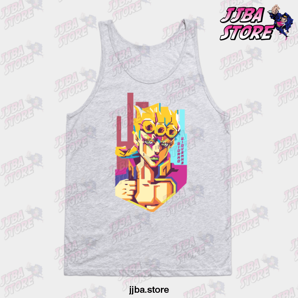 Wpanime - Jojo Goldenwind Tank Top Gray / S