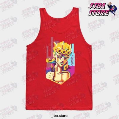 Wpanime - Jojo Goldenwind Tank Top Red / S