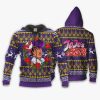 1104 AOP Jojo Characters Ugly Xmas VA Josuke Higashikata 1 Zip hoodie font and back n - JoJo's Bizarre Adventure Merch