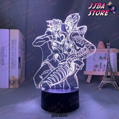 3d lamp anime jojo bizarre adventure for bedroom decor light birthday gift him jojos led 647 - JoJo's Bizarre Adventure Merch