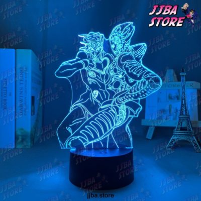 3d lamp anime jojo bizarre adventure for bedroom decor light birthday gift him jojos led 731 - JoJo's Bizarre Adventure Merch