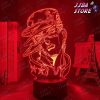 3d lamp anime jojo bizarre adventure for bedroom decor light birthday gift manga figure led night jotaro 703 - JoJo's Bizarre Adventure Merch