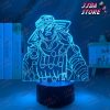 3d lamp anime jojo bizarre adventure gyro zeppeli for bedroom decor light birthday gift him led manga 401 - JoJo's Bizarre Adventure Merch