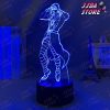 3d lamp anime jojo bizarre adventure risotto nero for bedroom decor light birthday gift him led manga 203 - JoJo's Bizarre Adventure Merch