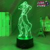 3d lamp anime jojo bizarre adventure risotto nero for bedroom decor light birthday gift him led manga 267 - JoJo's Bizarre Adventure Merch