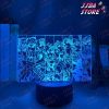 3d led light anime jojo bizarre adventure group for bedroom decor birthday gift him lamp manga 349 - JoJo's Bizarre Adventure Merch