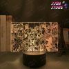 3d led light anime jojo bizarre adventure group for bedroom decor birthday gift him lamp manga 603 - JoJo's Bizarre Adventure Merch